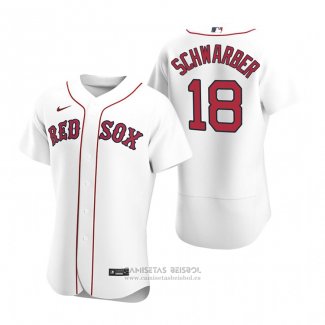 Camiseta Beisbol Hombre Boston Red Sox Kyle Schwarber Autentico Primera Blanco