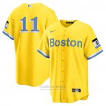Camiseta Beisbol Hombre Boston Red Sox Rafael Devers 2021 City Connect Replica Oro2
