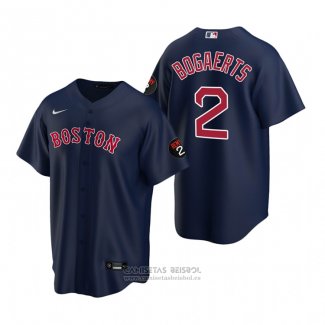 Camiseta Beisbol Hombre Boston Red Sox Xander Bogaerts Replica Azul