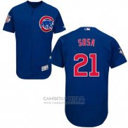 Camiseta Beisbol Hombre Chicago Cubs 21 Sammy Sosa Flex Base Autentico Collection