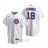 Camiseta Beisbol Hombre Chicago Cubs Frank Schwindel Replica Primera Blanco