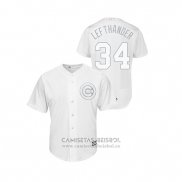 Camiseta Beisbol Hombre Chicago Cubs Jon Lester 2019 Players Weekend Lefthander Replica Blanco