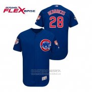 Camiseta Beisbol Hombre Chicago Cubs Kyle Hendricks 2019 Entrenamiento de Primavera Flex Base Azul