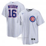 Camiseta Beisbol Hombre Chicago Cubs Patrick Wisdom Primera Replica Blanco