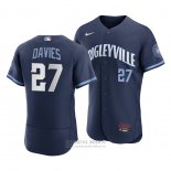 Camiseta Beisbol Hombre Chicago Cubs Zach Davies 2021 City Connect Autentico Azul