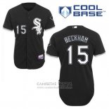 Camiseta Beisbol Hombre Chicago White Sox 15 Gordon Beckham Negro Alterno Cool Base