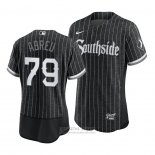 Camiseta Beisbol Hombre Chicago White Sox Jose Abreu 2021 City Connect Autentico Negro