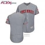 Camiseta Beisbol Hombre Cincinnati Reds Gris 2018 Dia del Padre Flex Base