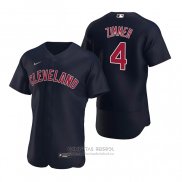 Camiseta Beisbol Hombre Cleveland Indians Bradley Zimmer Alterno Autentico 2020 Azul