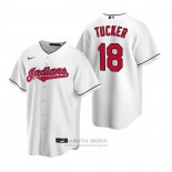 Camiseta Beisbol Hombre Cleveland Indians Carson Tucker Replica 2020 Blanco