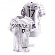 Camiseta Beisbol Hombre Colorado Rockies Todd Helton Authentic Blanco
