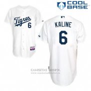Camiseta Beisbol Hombre Detroit Tigers Al Kaline 6 Blanco Los Tigres Cool Base