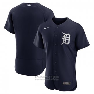 Camiseta Beisbol Hombre Detroit Tigers Alterno Autentico Azul