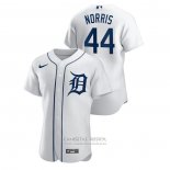 Camiseta Beisbol Hombre Detroit Tigers Daniel Norris Authentic Blanco