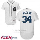 Camiseta Beisbol Hombre Detroit Tigers James Mccann Blanco Autentico Collection Flex Base