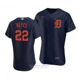 Camiseta Beisbol Hombre Detroit Tigers Victor Reyes Autentico Alterno Azul