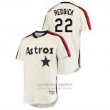 Camiseta Beisbol Hombre Houston Astros Josh Reddick Oilers Vs. Houston Astros Cooperstown Collection Crema