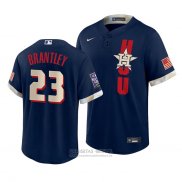 Camiseta Beisbol Hombre Houston Astros Michael Brantley 2021 All Star Replica Azul