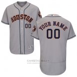 Camiseta Beisbol Hombre Houston Astros Personalizada Gris