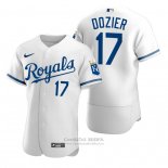 Camiseta Beisbol Hombre Kansas City Royals Hunter Dozier 2022 Autentico Blanco