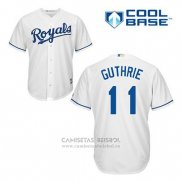 Camiseta Beisbol Hombre Kansas City Royals Jeremy Guthrie 11 Blanco Primera Cool Base