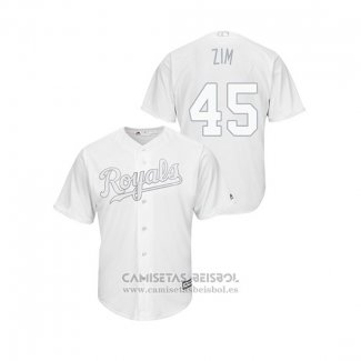 Camiseta Beisbol Hombre Kansas City Royals Kyle Zimmer 2019 Players Weekend Zim Replica Blanco