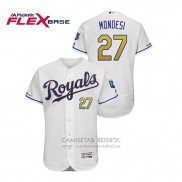 Camiseta Beisbol Hombre Kansas City Royals Raul Mondesi Flex Base Blanco