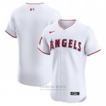 Camiseta Beisbol Hombre Los Angeles Angels Primera Elite Blanco