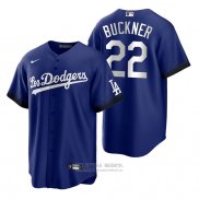 Camiseta Beisbol Hombre Los Angeles Dodgers Bill Buckner 2021 City Connect Replica Azul