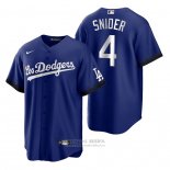 Camiseta Beisbol Hombre Los Angeles Dodgers Duke Snider 2021 City Connect Replica Azul