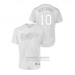 Camiseta Beisbol Hombre Los Angeles Dodgers Justin Turner 2019 Players Weekend Autentico Blanco