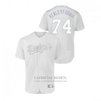 Camiseta Beisbol Hombre Los Angeles Dodgers Kenley Jansen 2019 Players Weekend Autentico Blanco