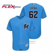 Camiseta Beisbol Hombre Miami Marlins Jose Urena Flex Base Autentico Collection Alterno 2019 Azul