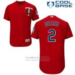 Camiseta Beisbol Hombre Minnesota Twins Brian Dozier Autentico Collection Rojo Cool Base