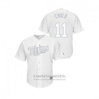 Camiseta Beisbol Hombre Minnesota Twins Jorge Polanco 2019 Players Weekend Replica Blanco