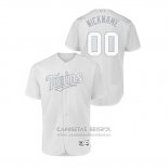 Camiseta Beisbol Hombre Minnesota Twins Personalizada 2019 Players Weekend Autentico Blanco