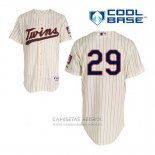 Camiseta Beisbol Hombre Minnesota Twins Rod Carew 29 Crema Alterno Cool Base