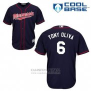 Camiseta Beisbol Hombre Minnesota Twins Tony Oliva 6 Azul Alterno Cool Base