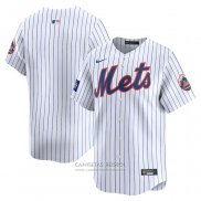 Camiseta Beisbol Hombre New York Mets 2024 World Tour London Series Primera Limited Blanco