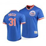 Camiseta Beisbol Hombre New York Mets Mike Piazza Cooperstown Collection Azul
