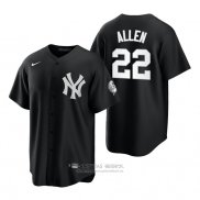 Camiseta Beisbol Hombre New York Yankees Greg Allen Replica 2021 Negro
