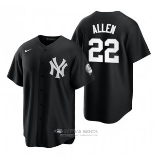 Camiseta Beisbol Hombre New York Yankees Greg Allen Replica 2021 Negro