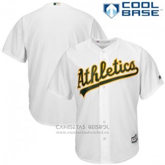 Camiseta Beisbol Hombre Oakland Athletics Blanco Cool Base Big Tall