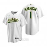 Camiseta Beisbol Hombre Oakland Athletics Josh Harrison Replica Primera Blanco
