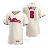 Camiseta Beisbol Hombre Philadelphia Phillies Freddy Galvis Autentico Alterno Crema