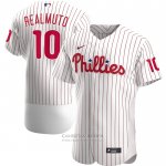 Camiseta Beisbol Hombre Philadelphia Phillies JT Realmuto Primera Autentico Blanco Camiseta Beisbol Hombre Philadelphia Phillies JT Realmuto Primera Autentico Blanco