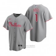 Camiseta Beisbol Hombre Philadelphia Phillies Mick Abel Replica 2020 Gris