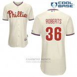 Camiseta Beisbol Hombre Philadelphia Phillies Robin Roberts 36 Crema Alterno Cool Base