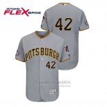 Camiseta Beisbol Hombre Pittsburgh Pirates 2019 Jackie Robinson Day Flex Base Gris