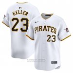 Camiseta Beisbol Hombre Pittsburgh Pirates Mitch Keller Primera Limited Blanco